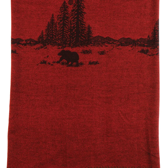 Wooded River Bear - Throw 60x72