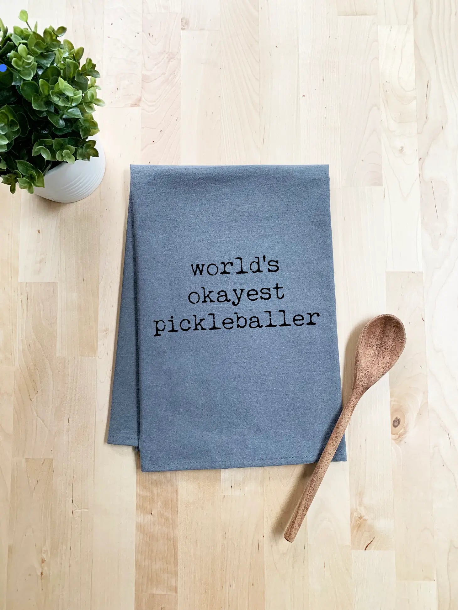 World's Okayest Pickleballer - Tea Towel