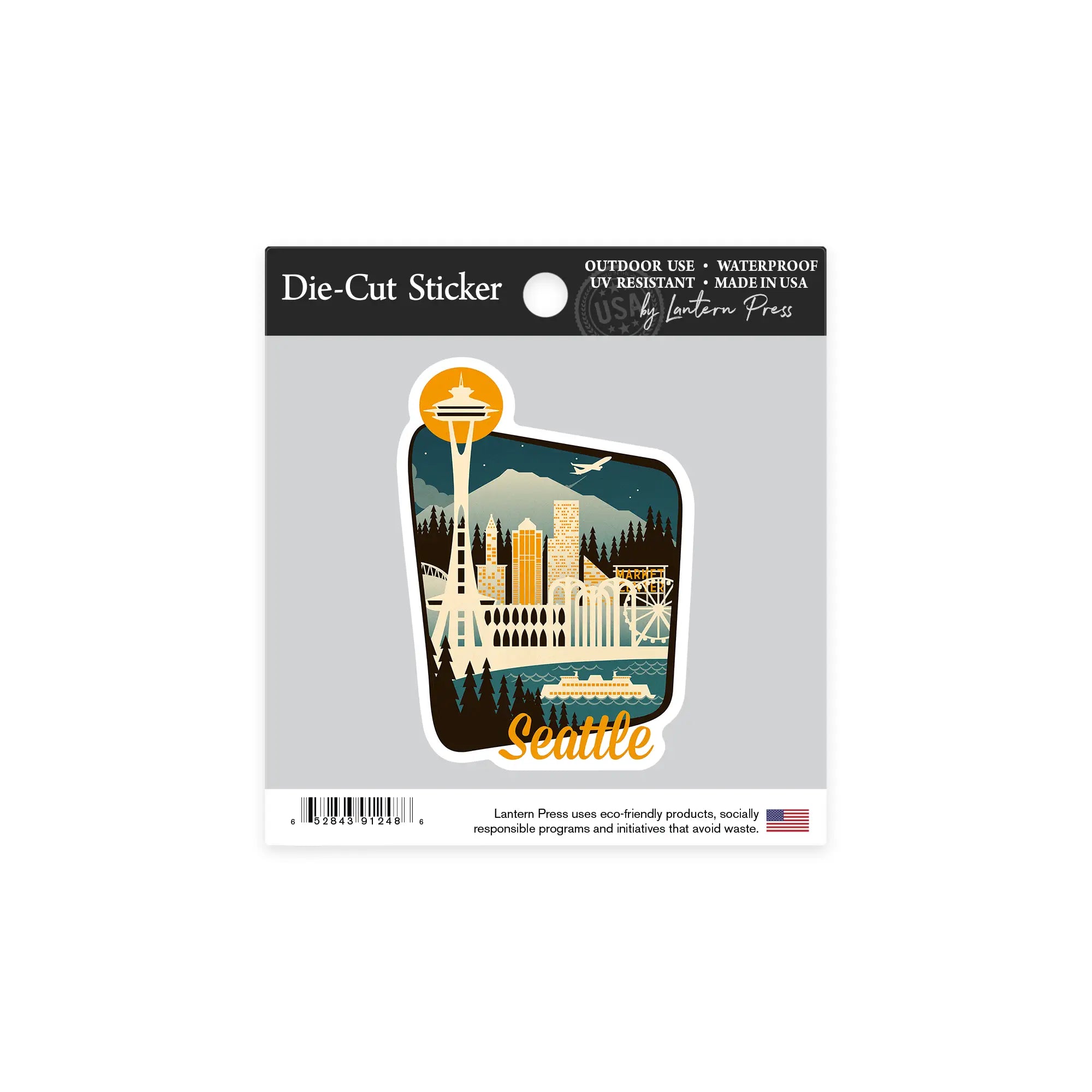 Retro Skyline Sticker