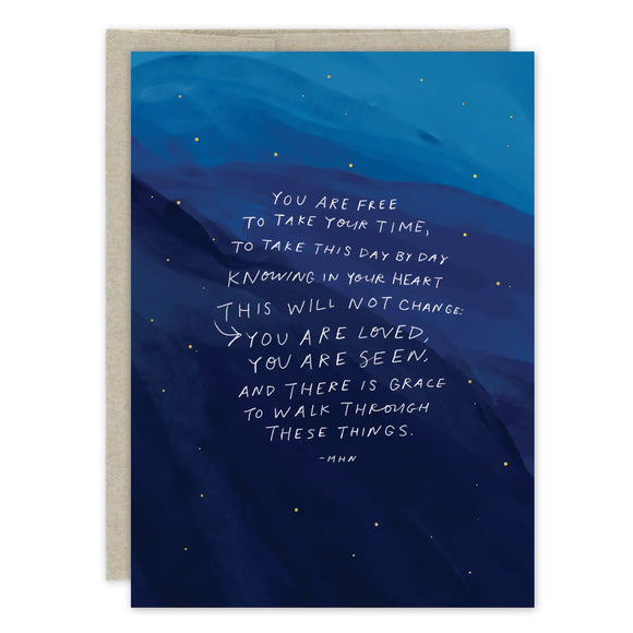You Are Free Encouragement Card