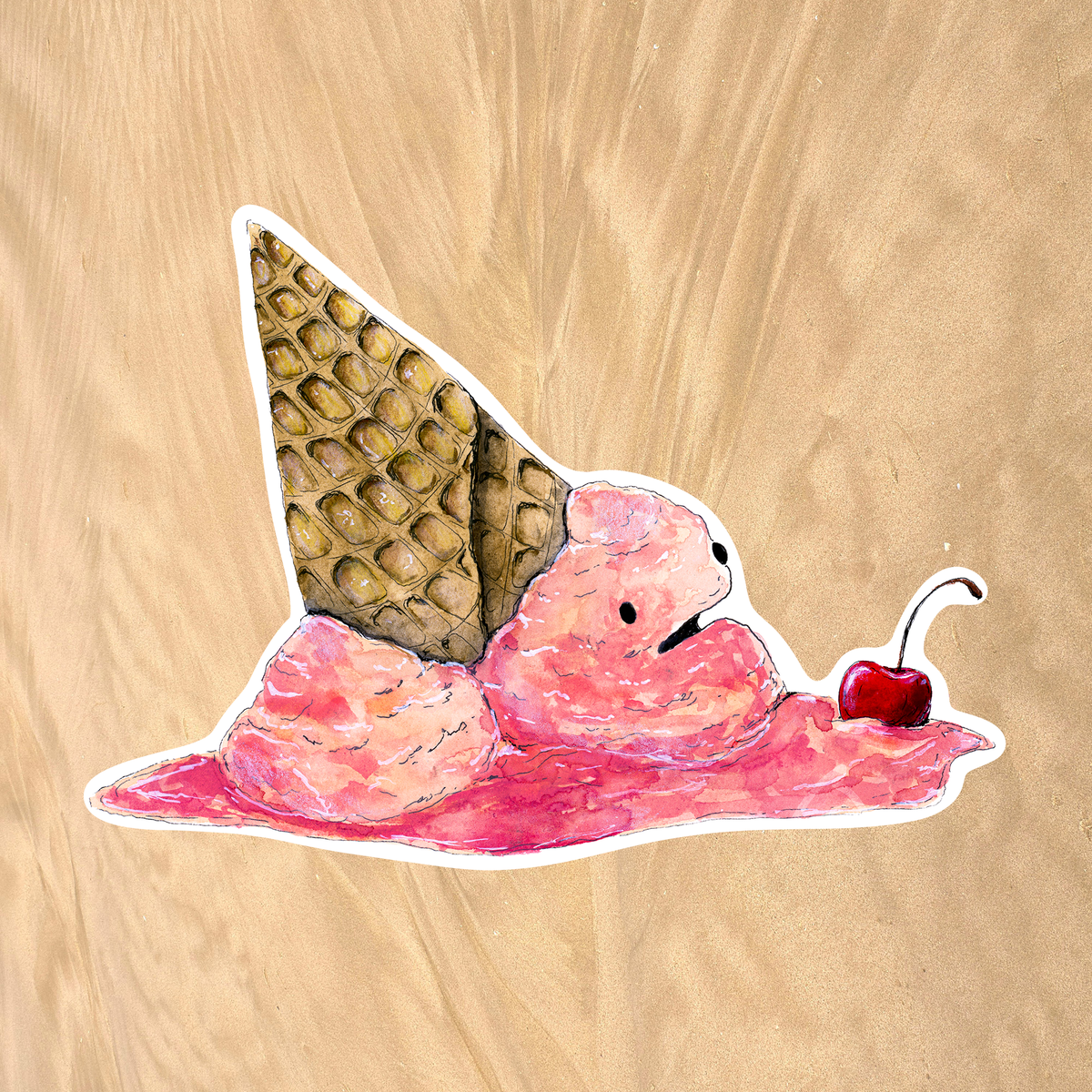 Melting Ice Cream - Sticker