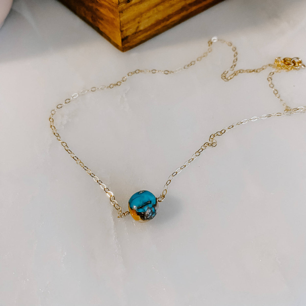 Spiny Oyster Turquoise Necklace