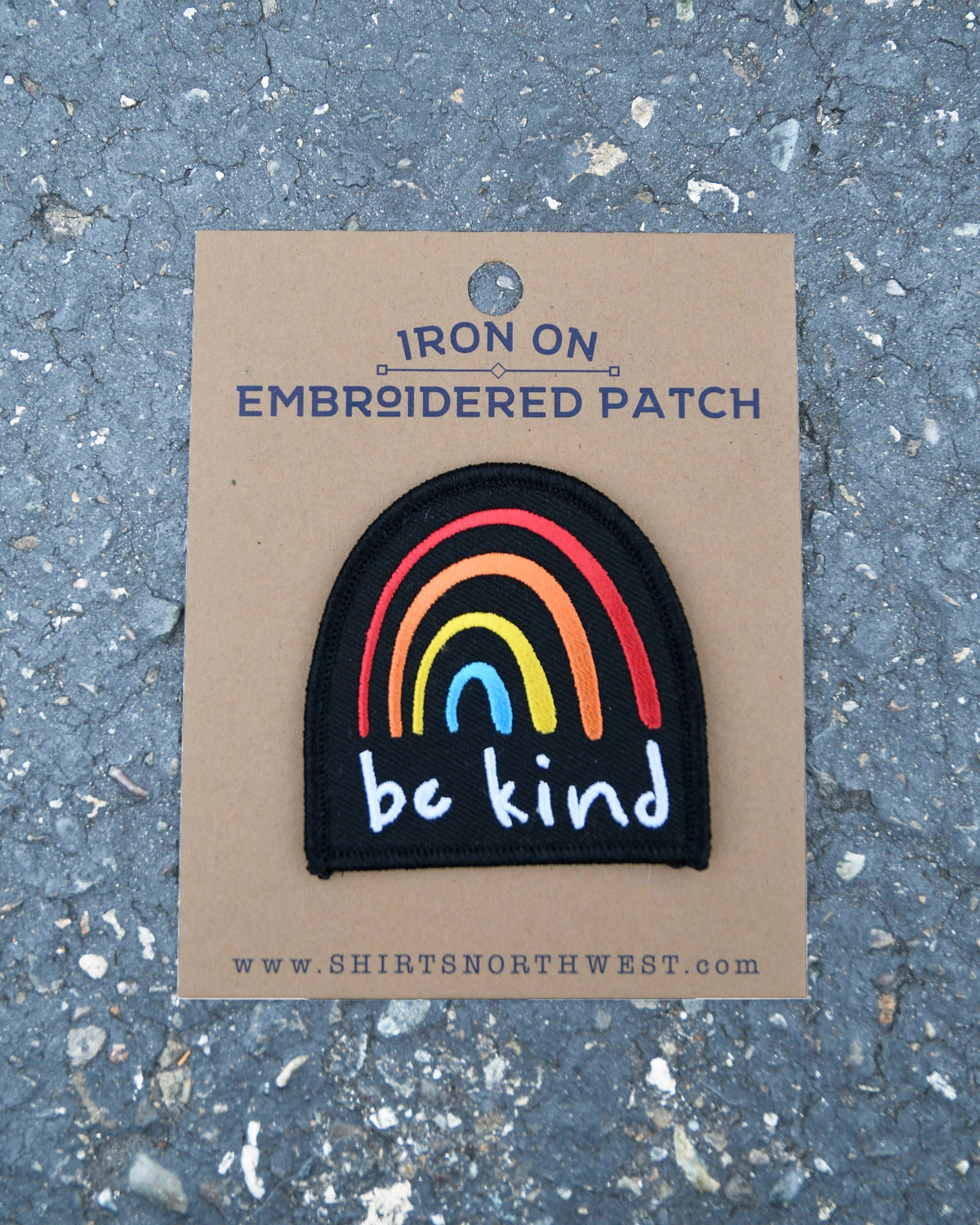 Iron on patches: CIRCLE SUN-MNT-TREES