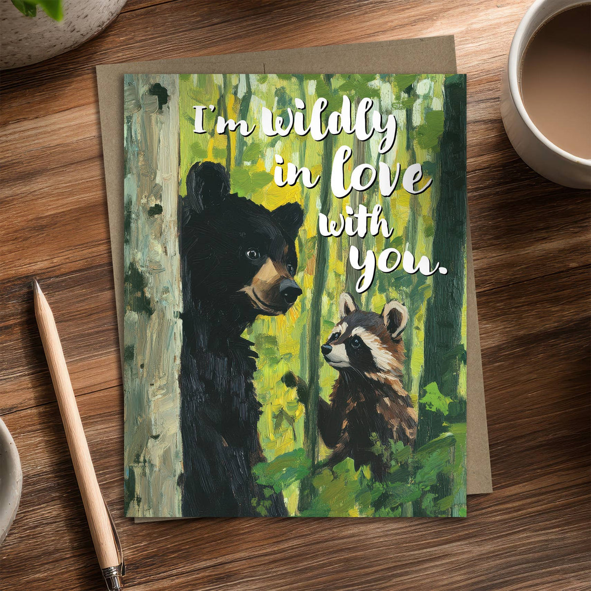 Wildly in Love – Recycled Love Card for Nature Lovers