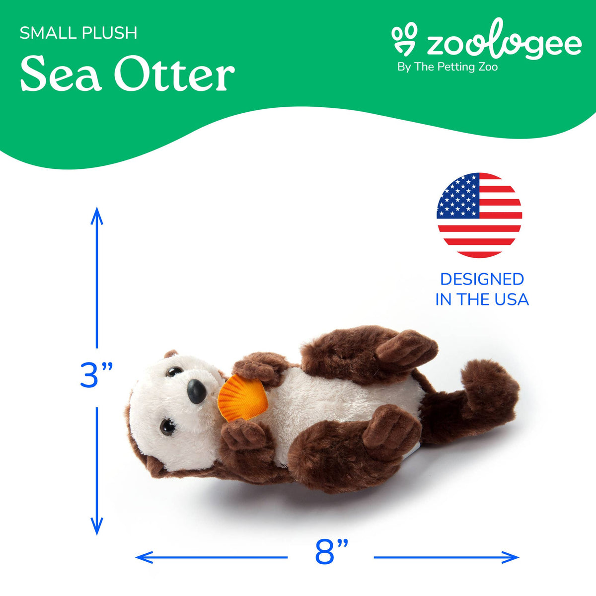 Scoopz Sea Otter w/shell Small 8" (21cm)