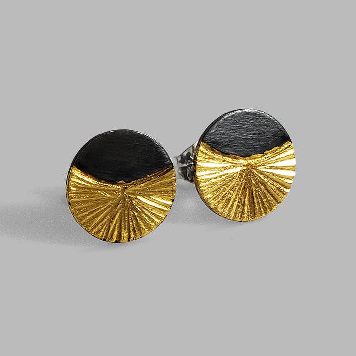 Contemporary mixed metal Rise Studs