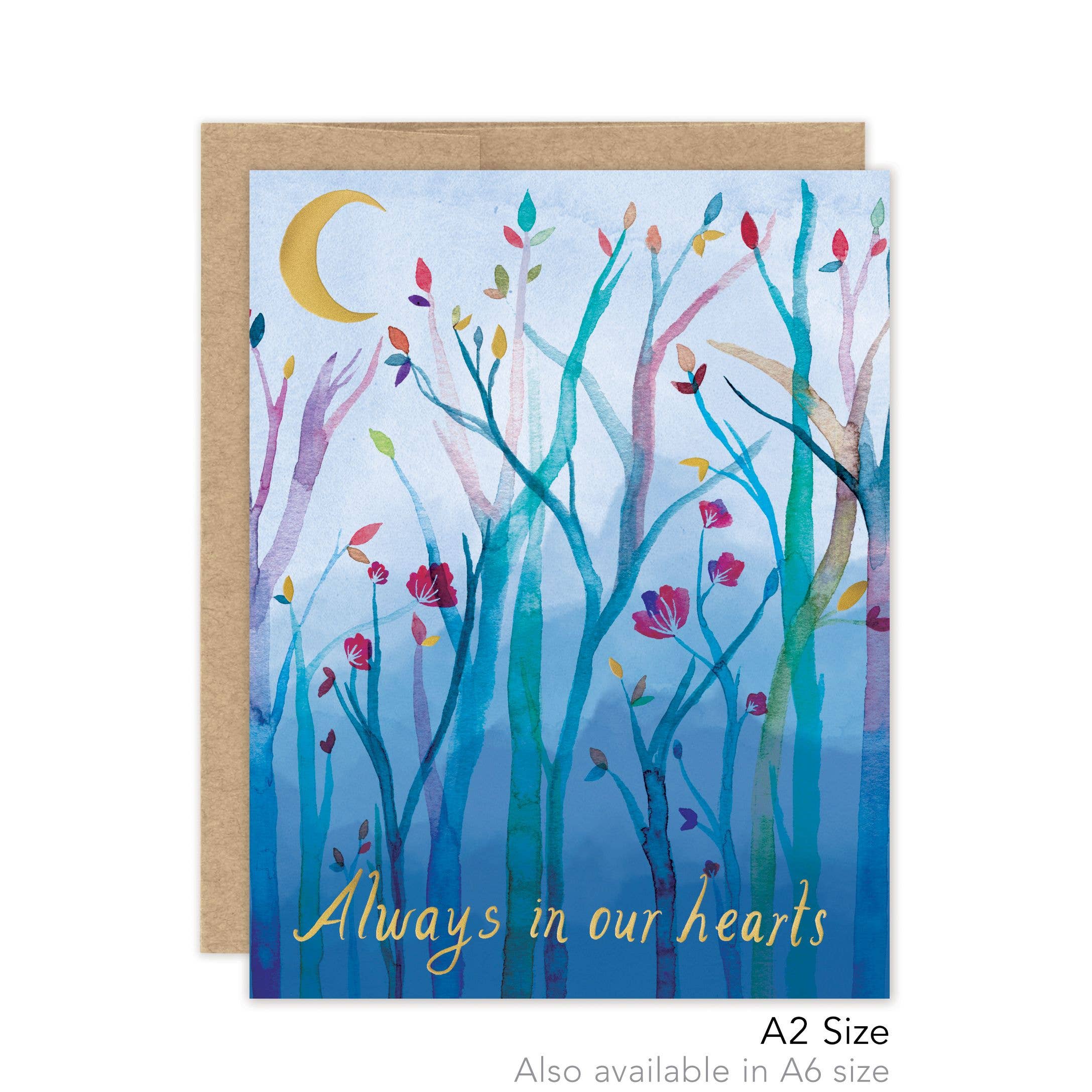 Moonlit Branches Sympathy - Luxe A2 Card