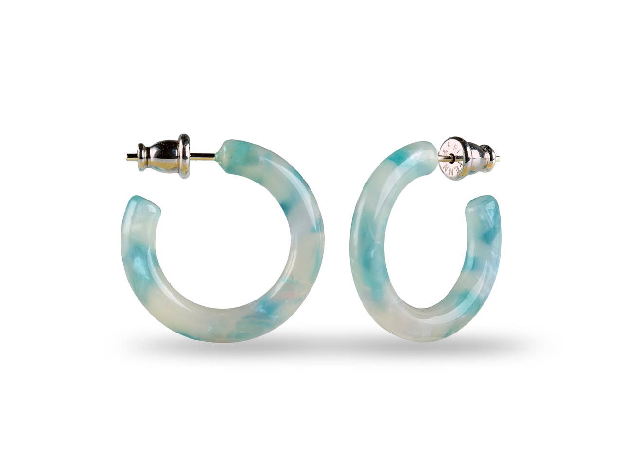 Ultra Mini Hoop Collection | Small Acetate Hoops: Dew Drop