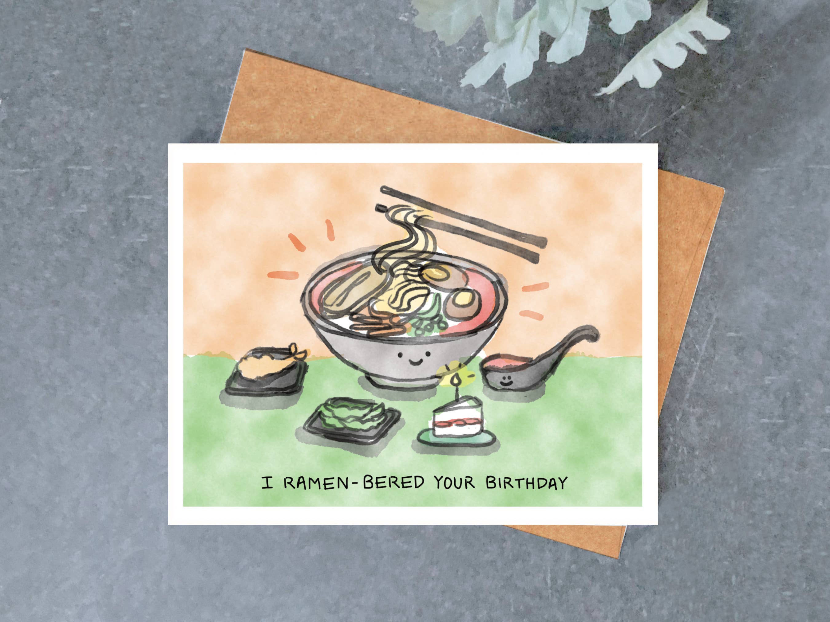 Ramen-bered Your Birthday Card