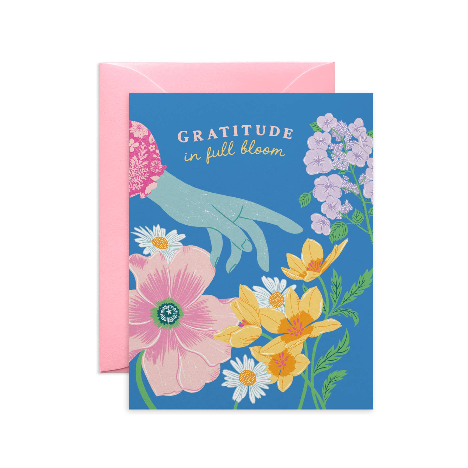 Hand in Garden Thank You Card