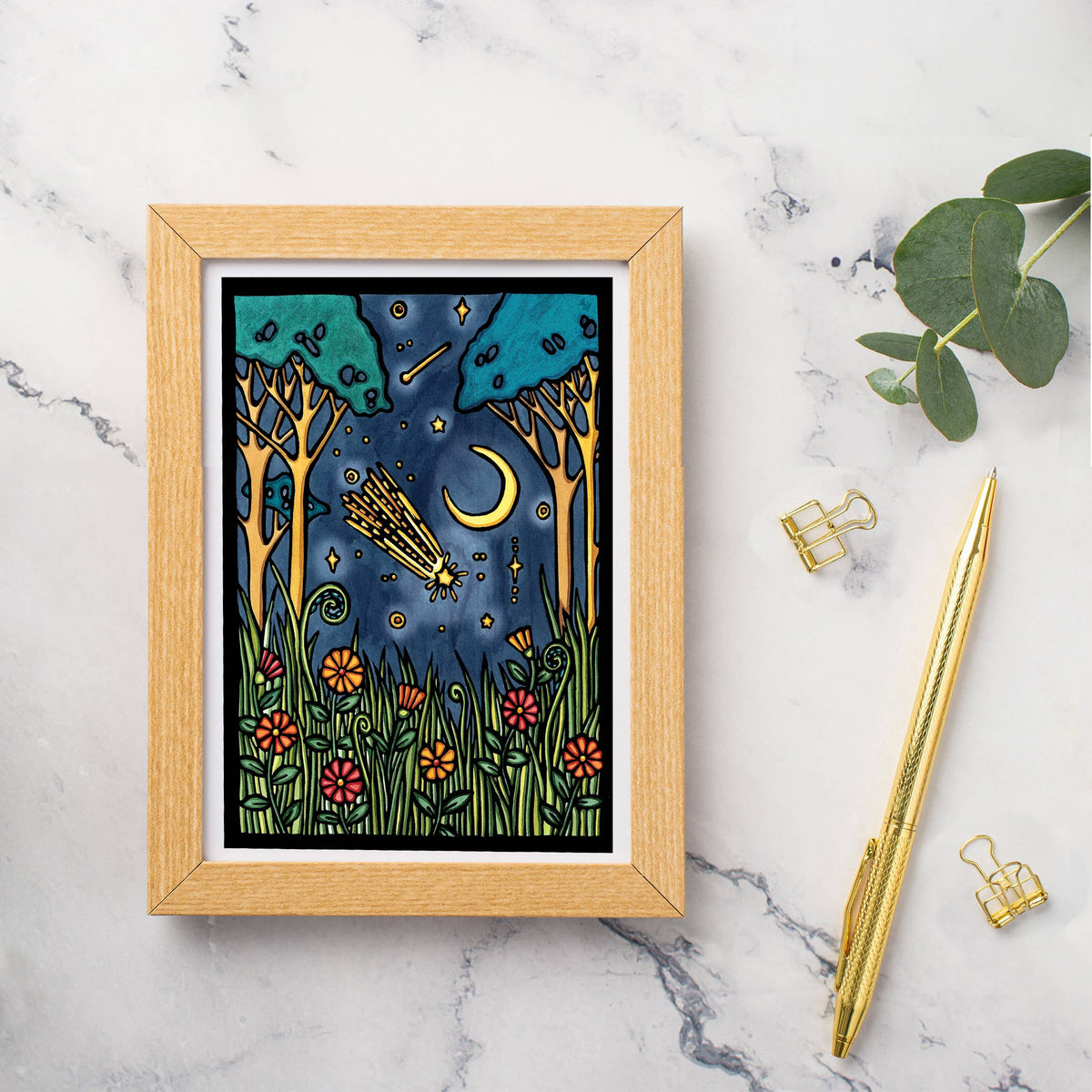 Greeting Card Shooting Star