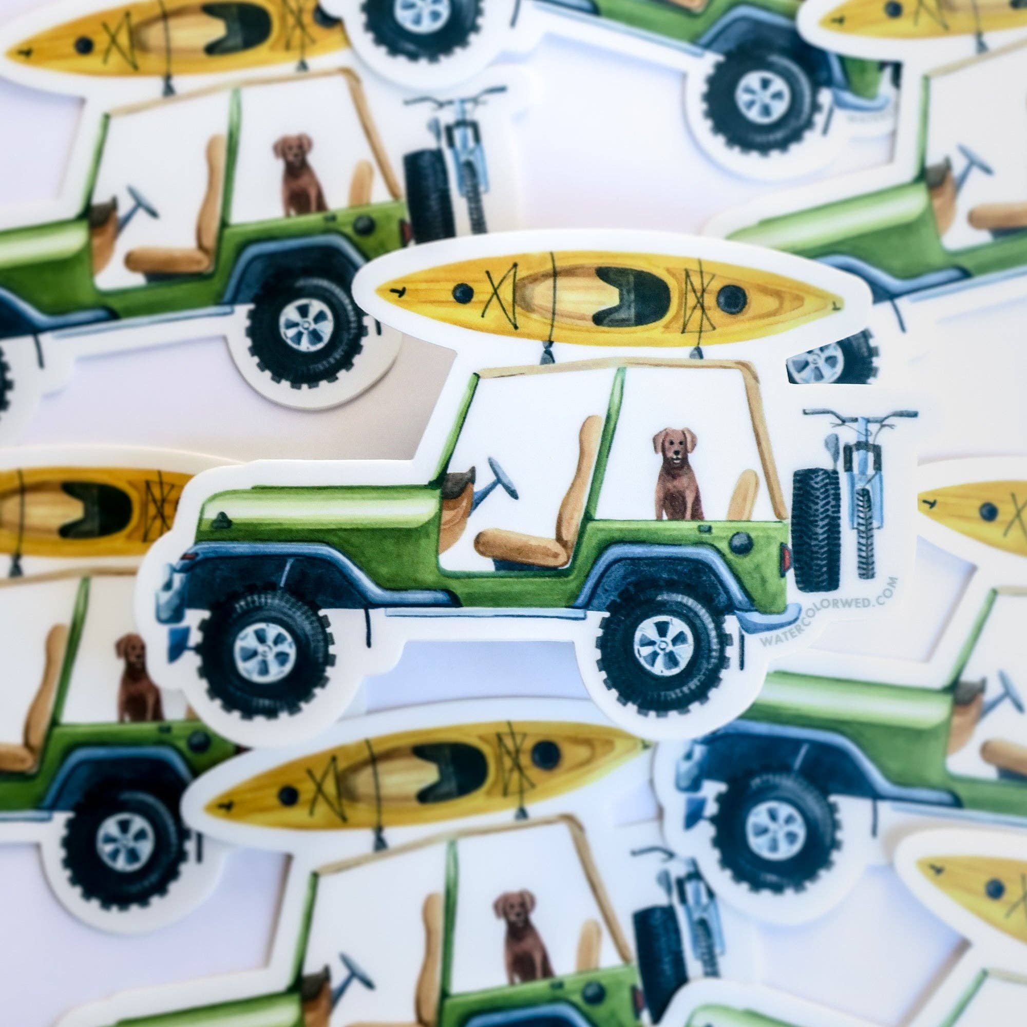 Green Adventure SUV Sticker