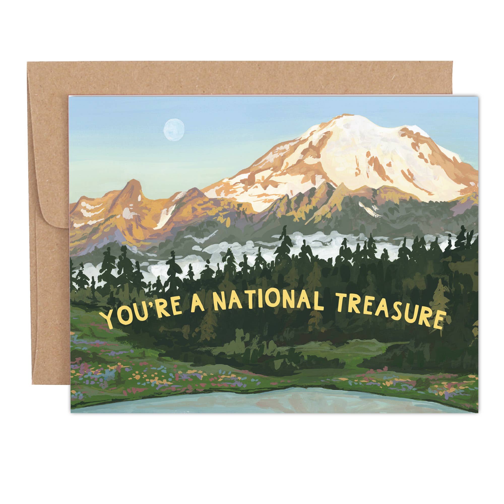 You're A National Treasure Landscape Greeting Card
