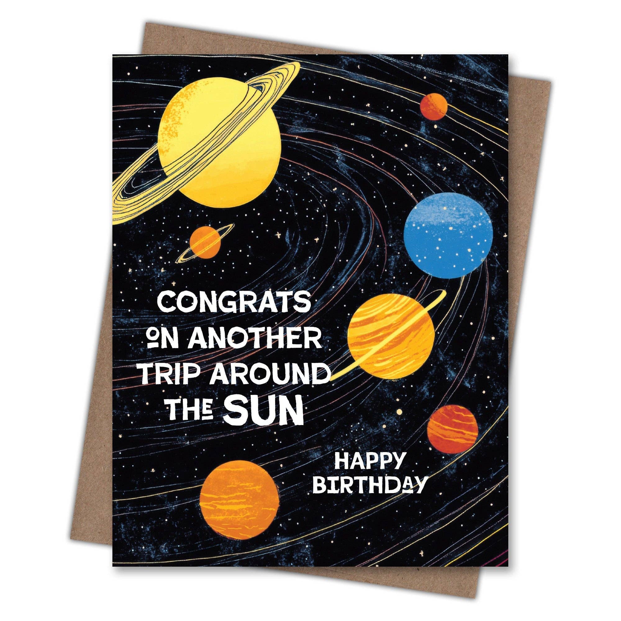 Trip Around the Sun Birthday Card