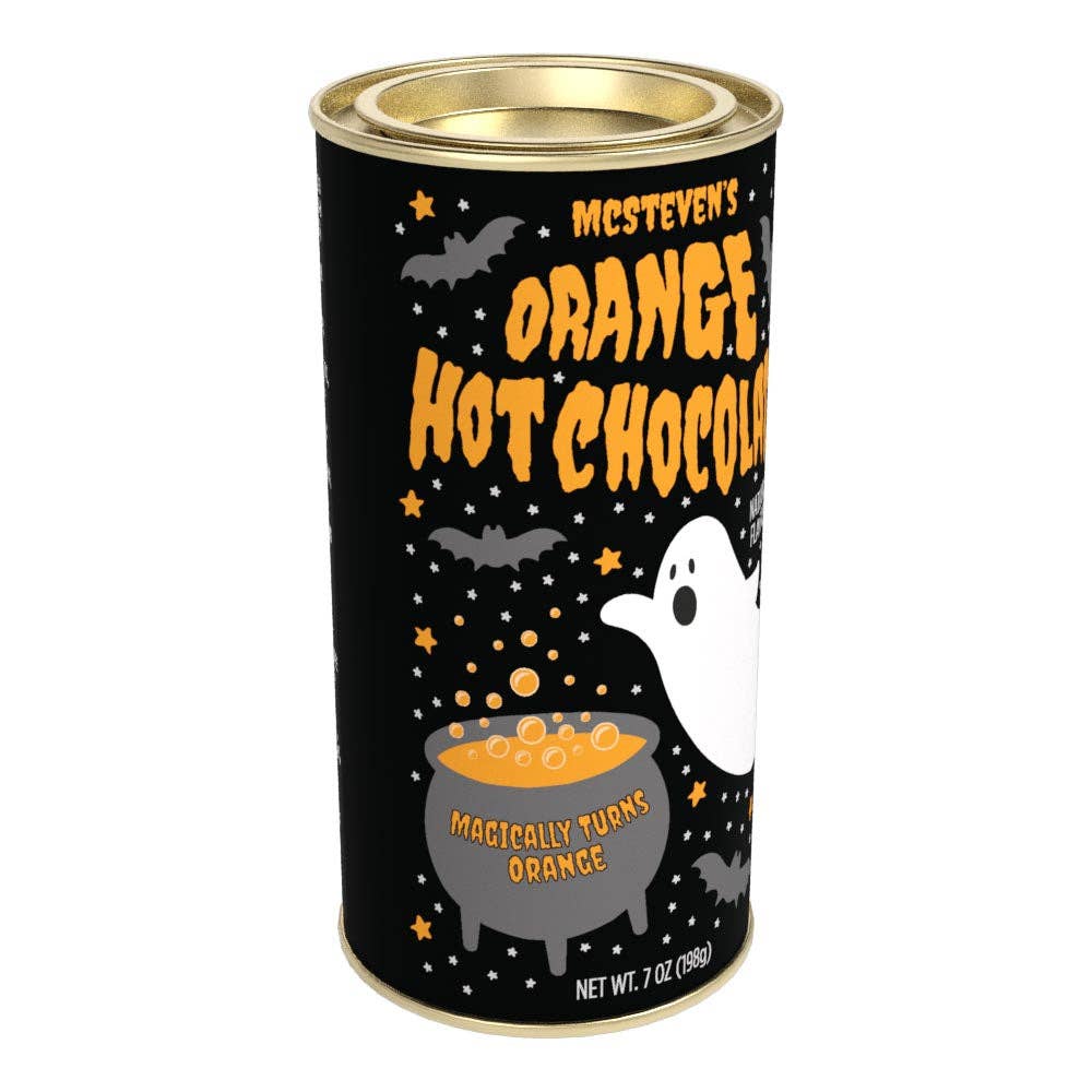 Halloween Ghost Orange Colorful Hot Chocolate (7oz Tins)