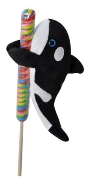 7" (18cm) Lollyplush Orca Whale w/14" Lollipop