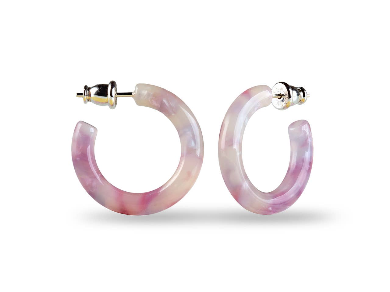 Ultra Mini Hoop Collection | Small Acetate Hoops: Lavender
