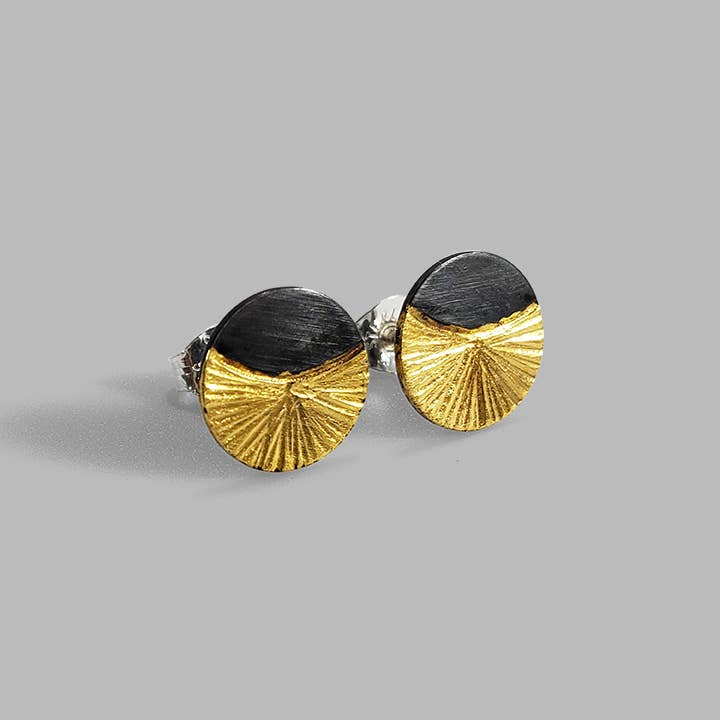 Contemporary mixed metal Rise Studs
