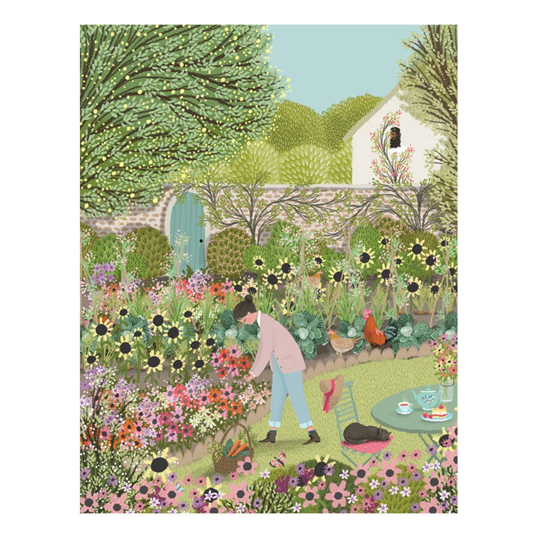 Cottage Garden Birthday Card: Card with Envelope