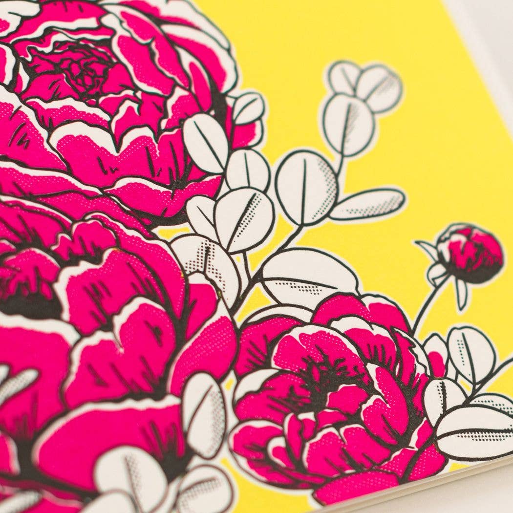 Peonies Card: Single Card