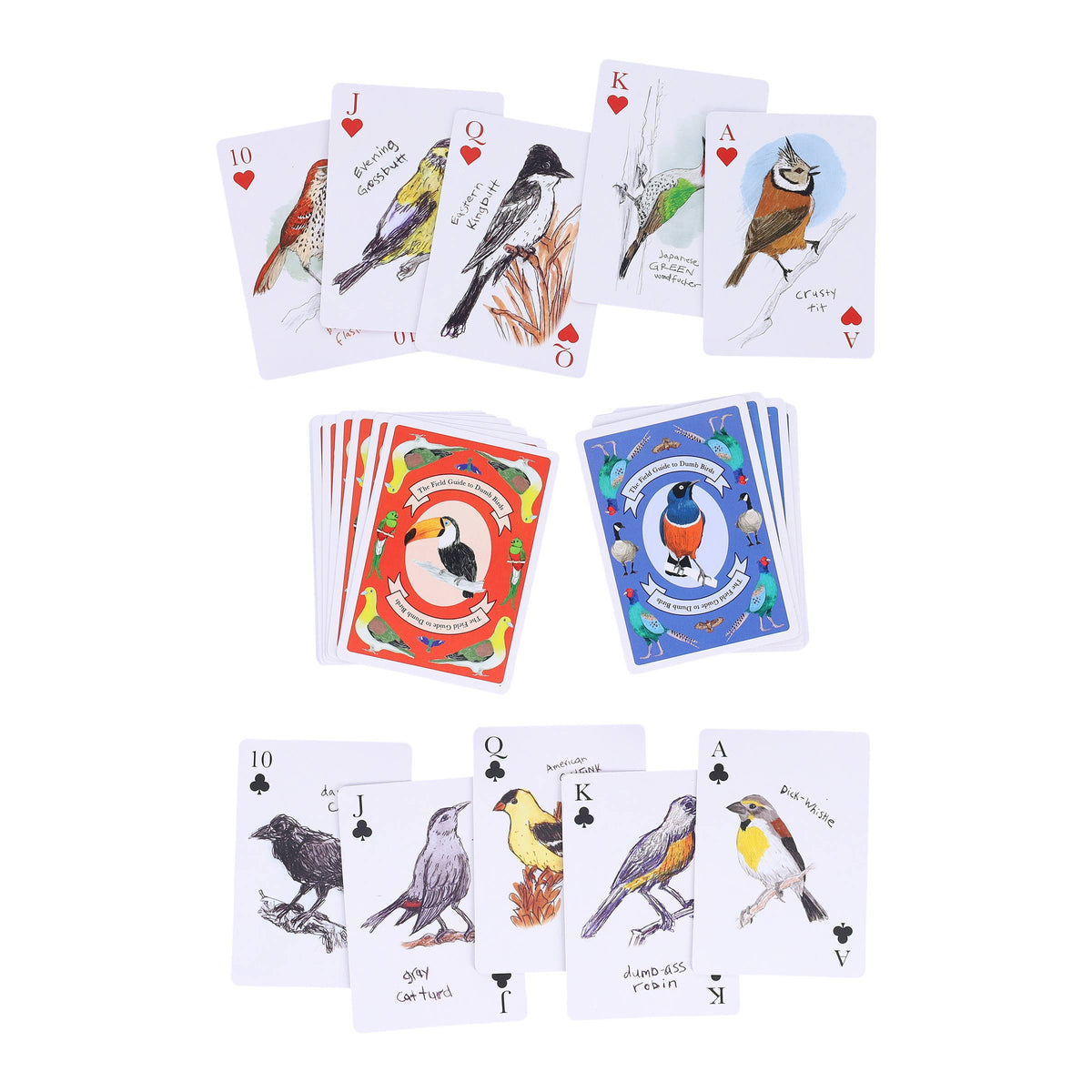 Field Guide to Dumb Birds Playing Cards