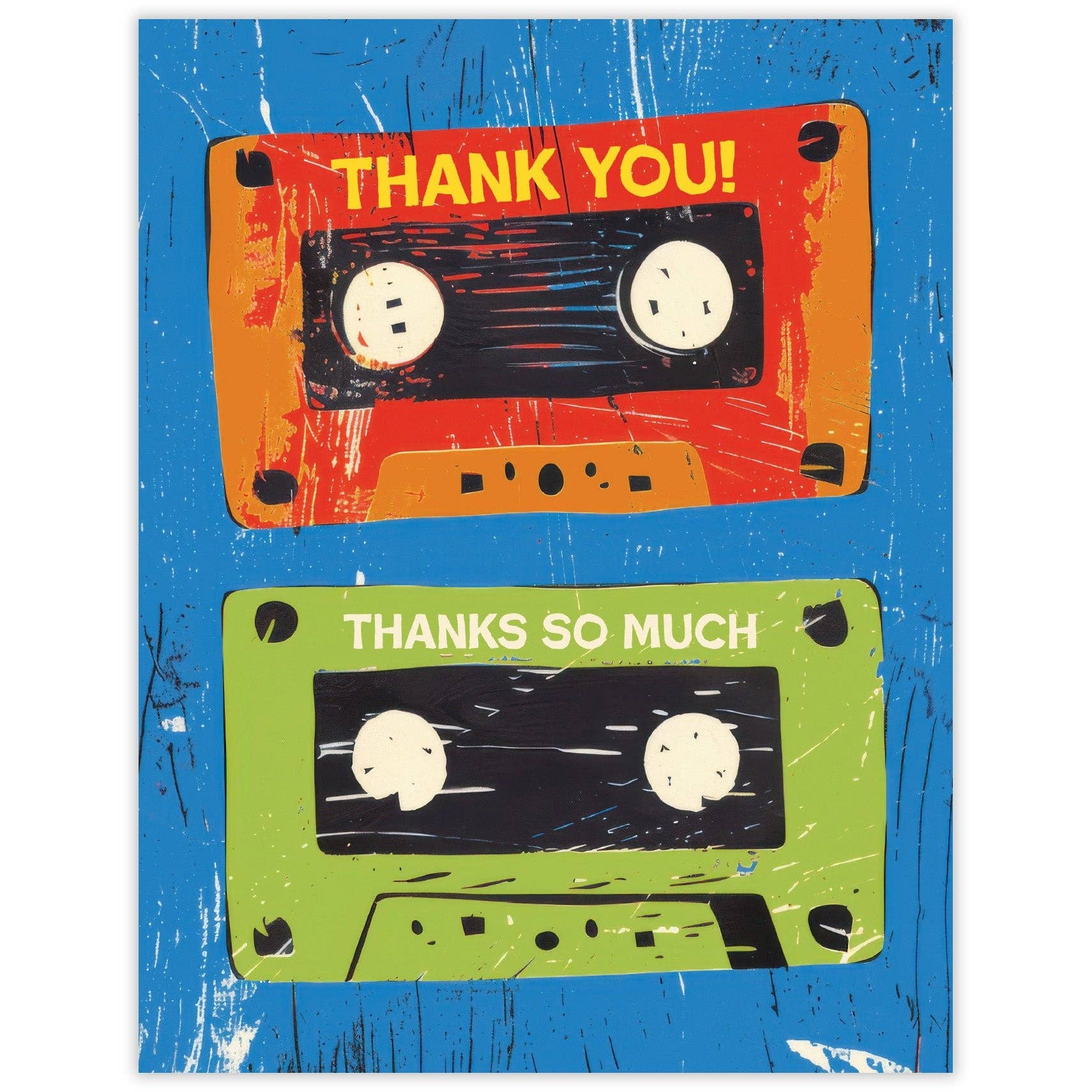 Cassette Tape Thank You Card