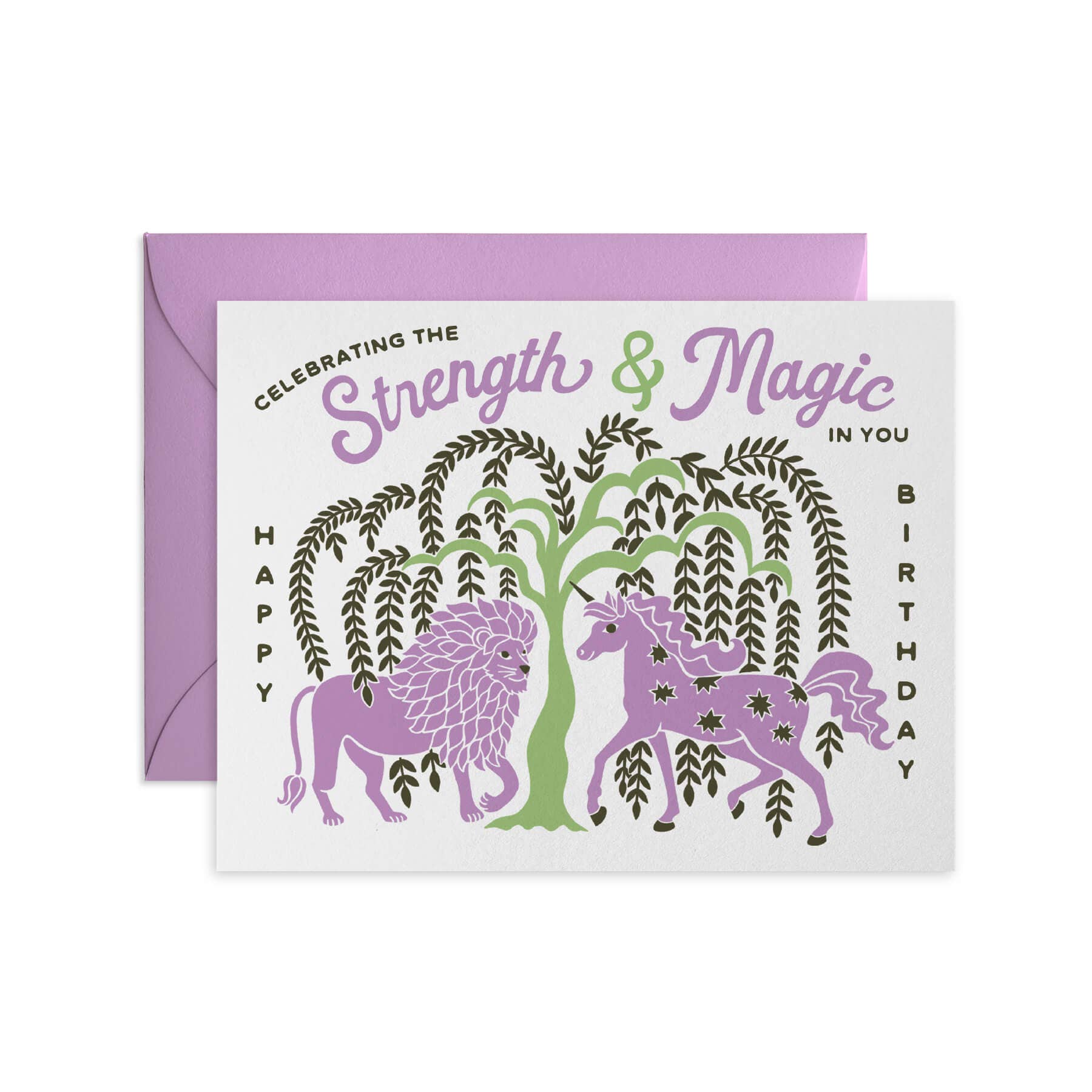 Lion and Unicorn Birthday Card