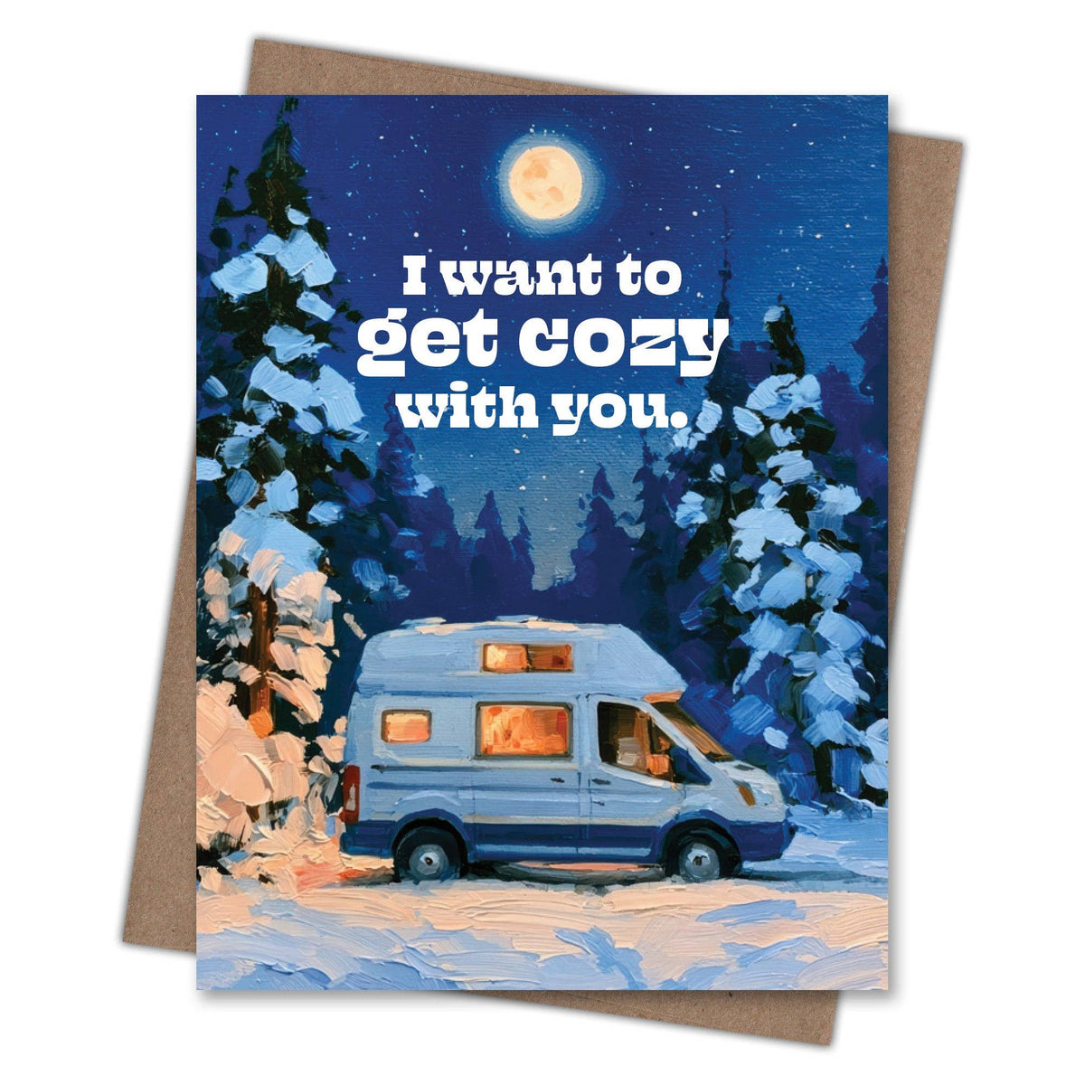 Cozy With You - Recycled Love Card for Campers