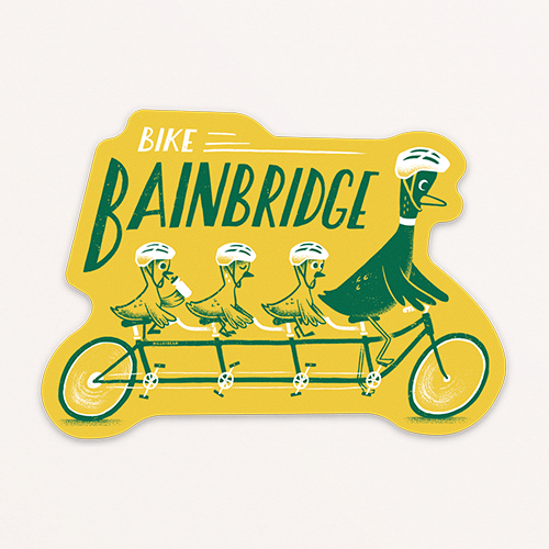Bike Bainbridge Island Sticker