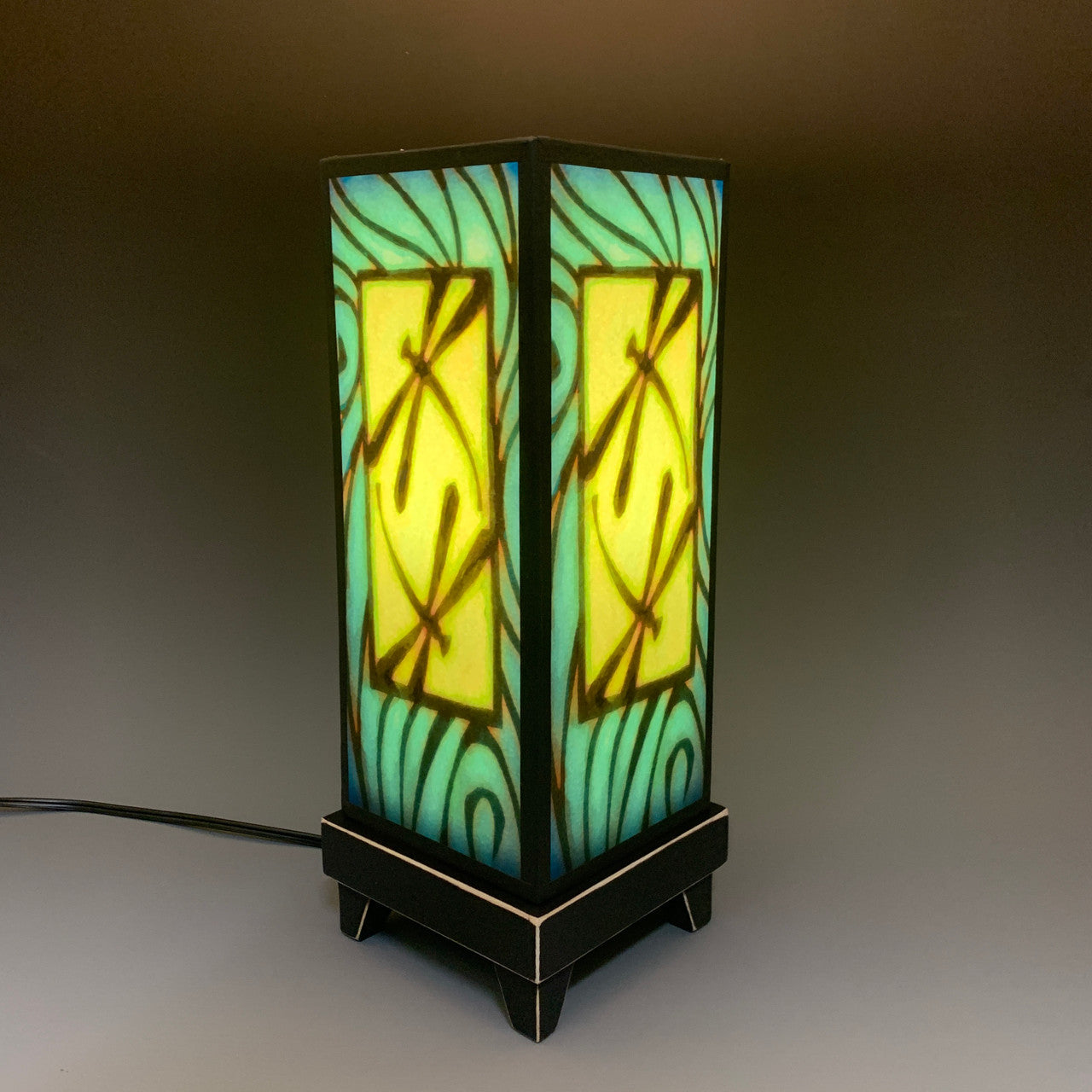 Blue Dragonfly Lamp