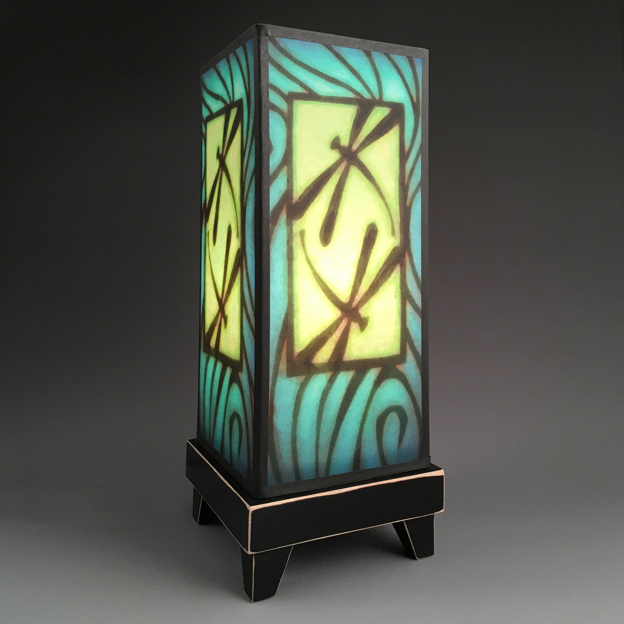 Blue Dragonfly Lamp