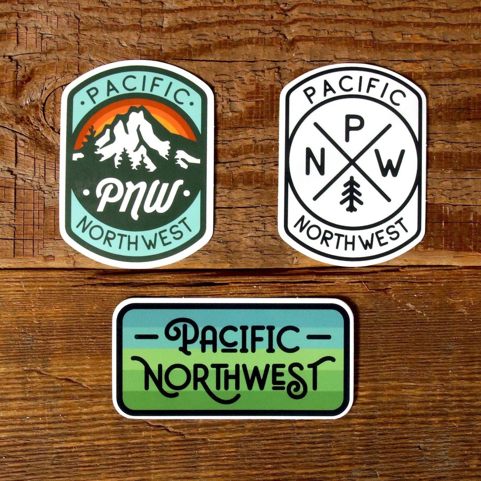 Pacific Northwest Waterproof UV Protected Sticker Set