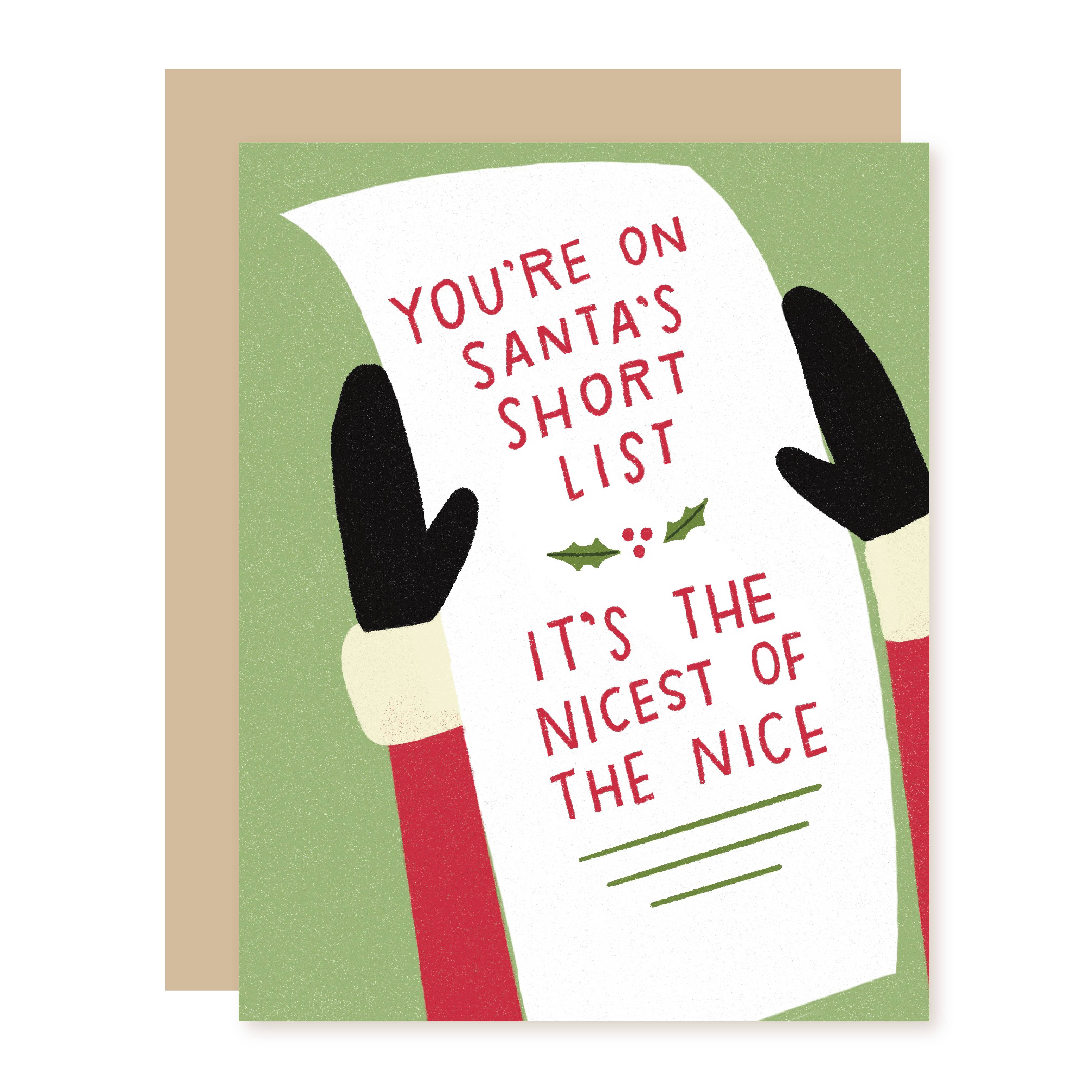 Short List Holiday Card
