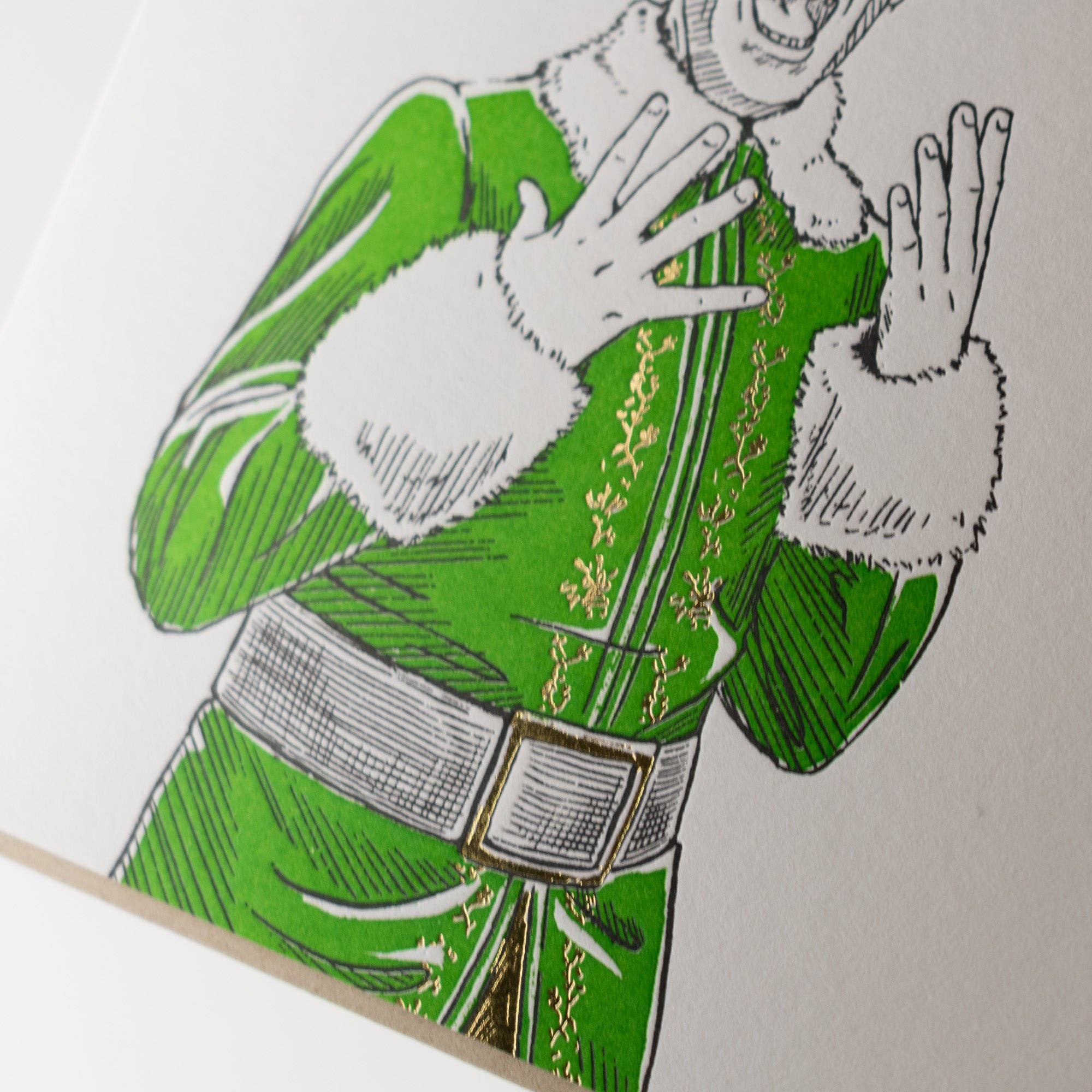 Card: SANTA! Greeting Card: Single Card