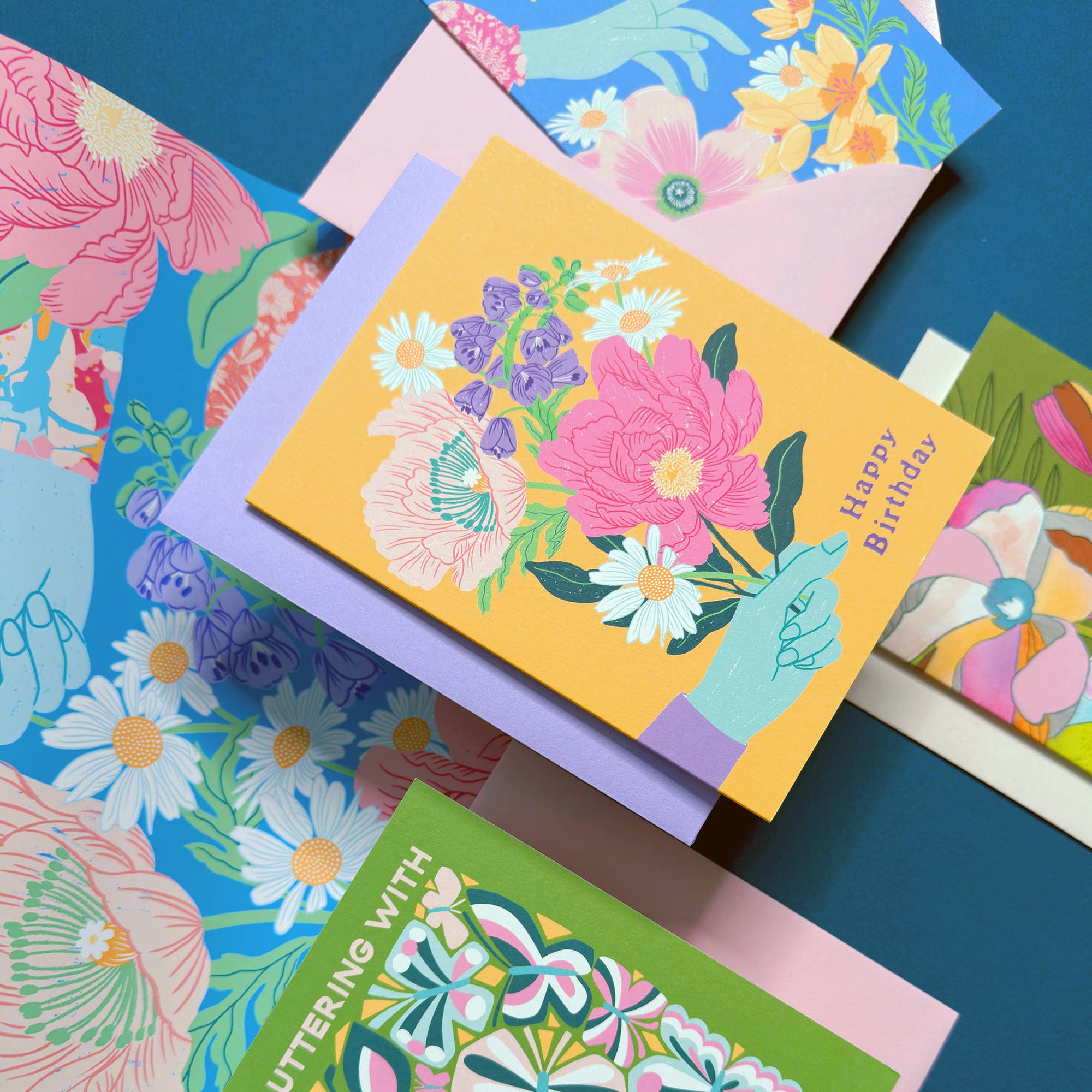 Handpicked Bouquet Birthday Card