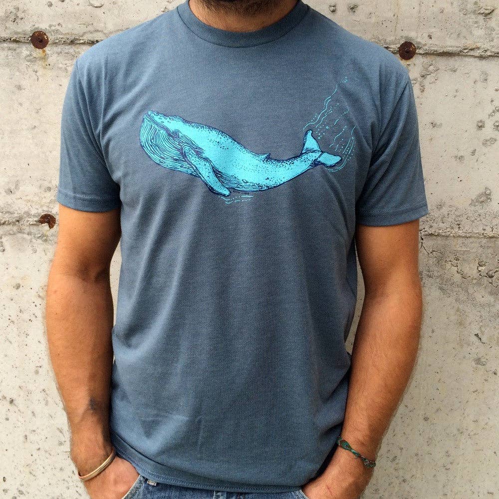 Blue Whale T Shirt: Indigo