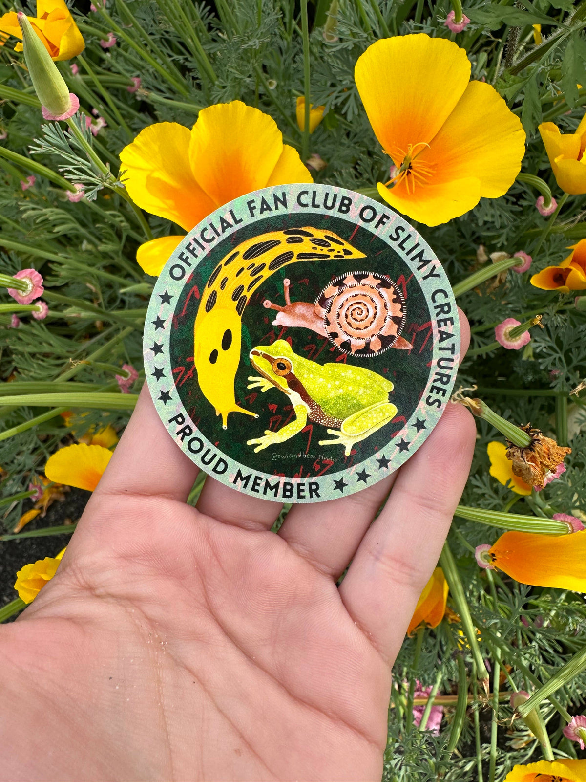 Proud Member: Official Fan Club of Slimy Creatures Sticker (Vinyl)