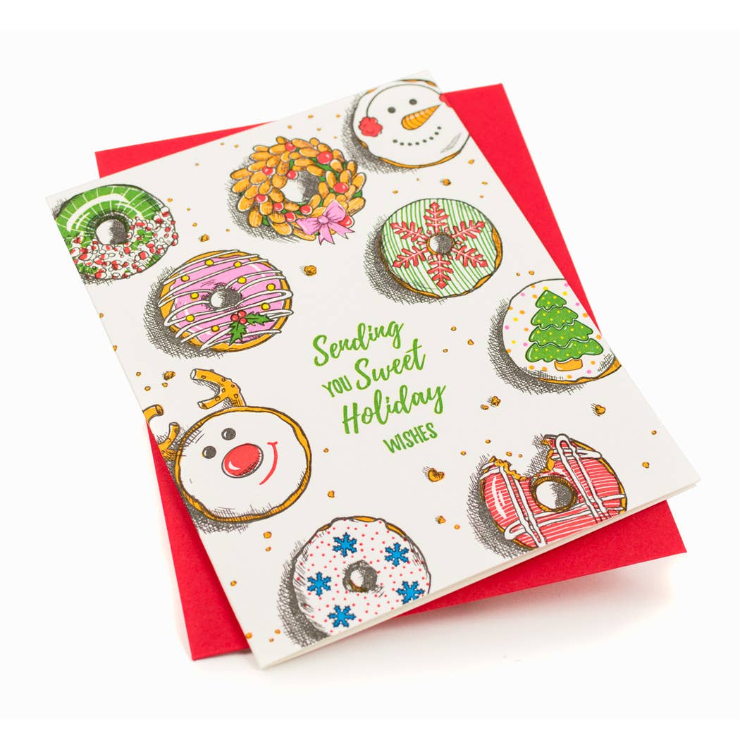 Holiday Donuts Card: Single Card
