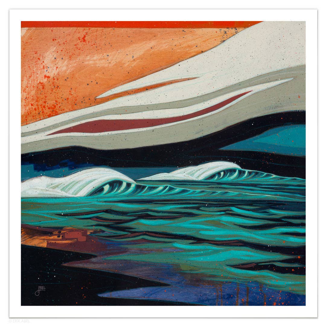 Dark Seas - WHLSL Print: Unframed / 12x12 / Bamboo Paper