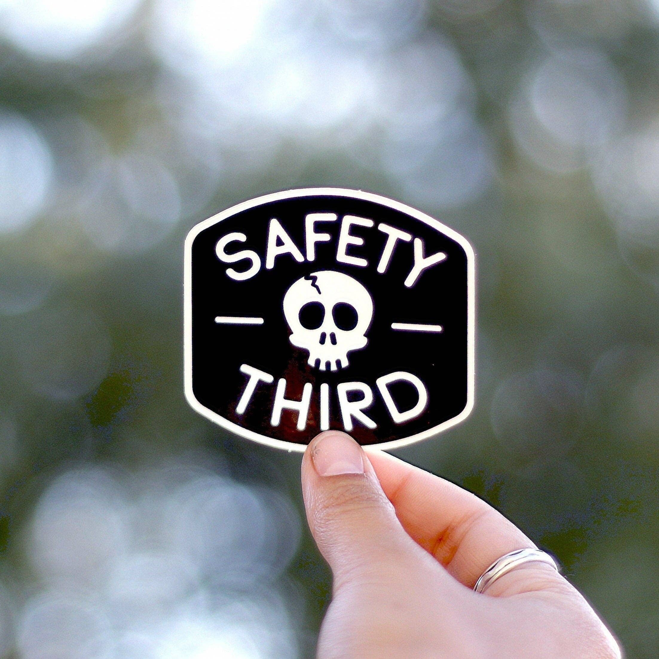Safety Third Sticker |  Waterproof Vinyl Decal | 3rd