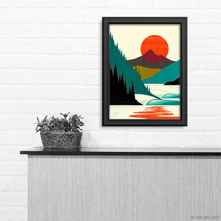 Northern Sol - WHLSL Print: Unframed / 9x12 / Bamboo Paper
