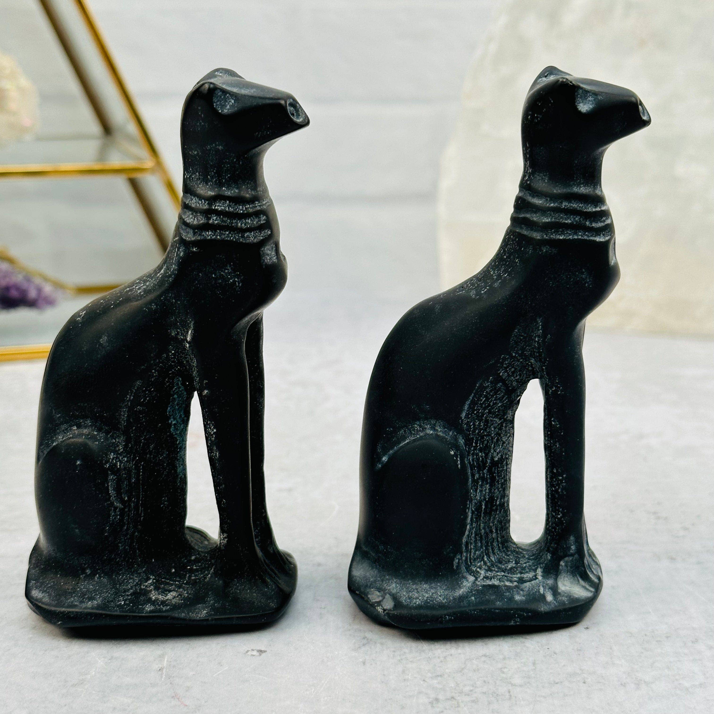 Black Obsidian Crystal Cat-Sophisticated Feline-Halloween