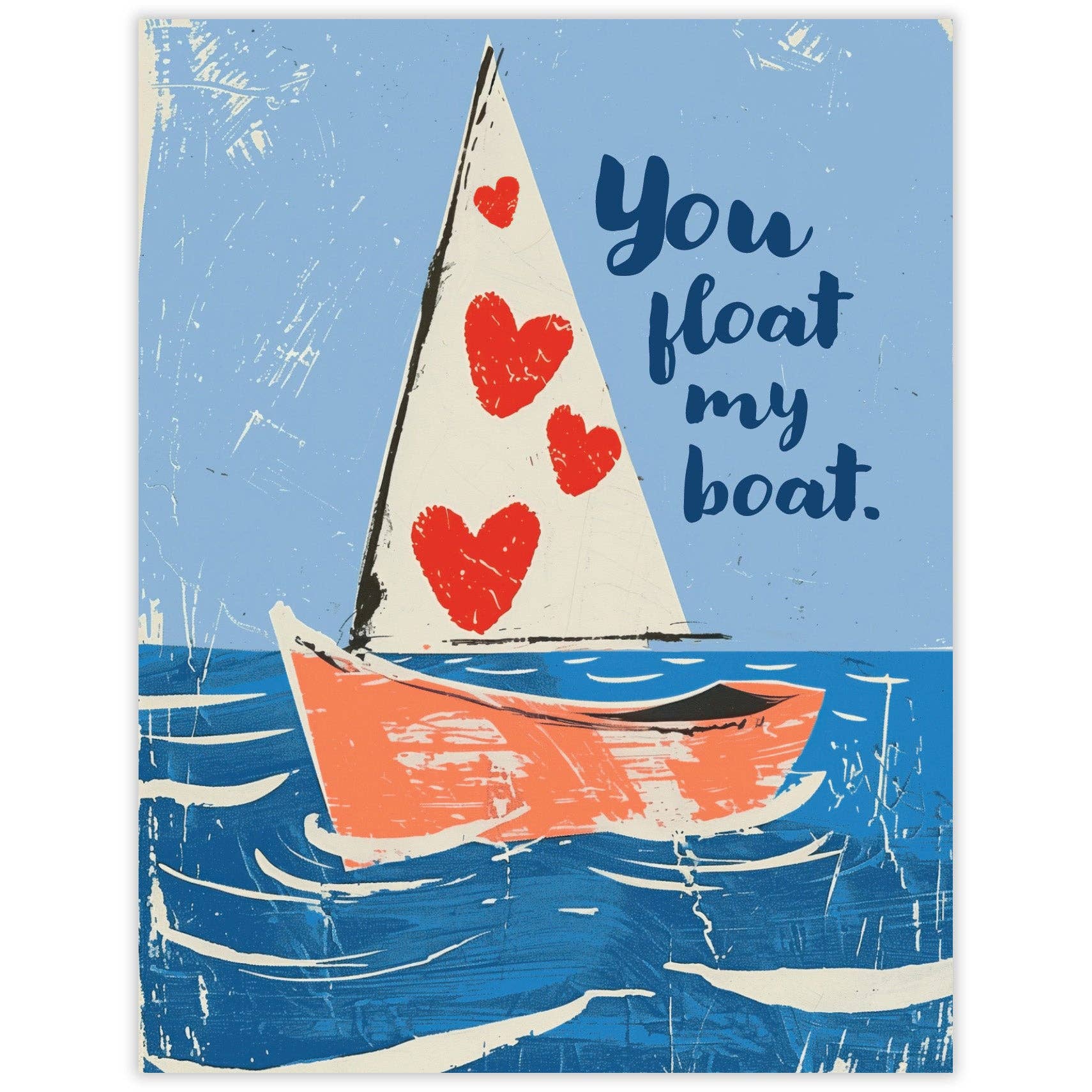 Float My Boat Love Card