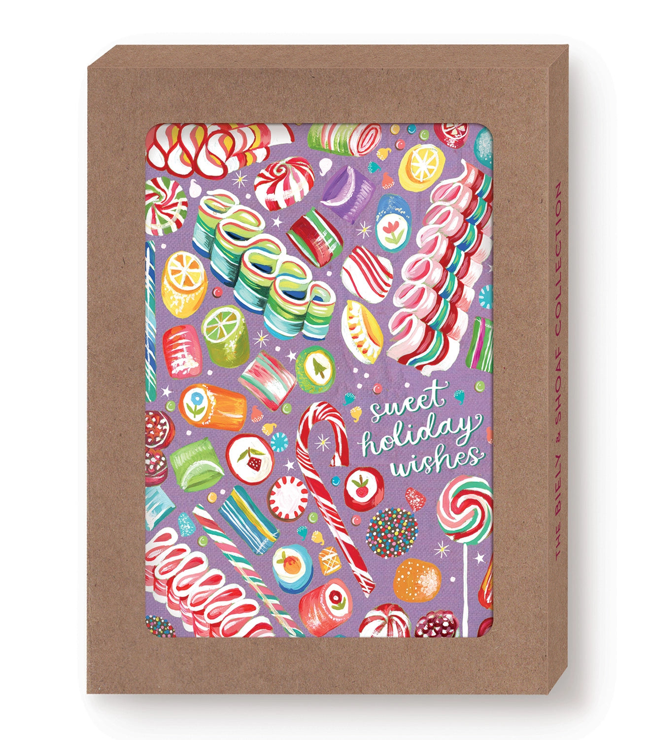 Ribbon Candy Boxed Holiday Cards - Set of 10