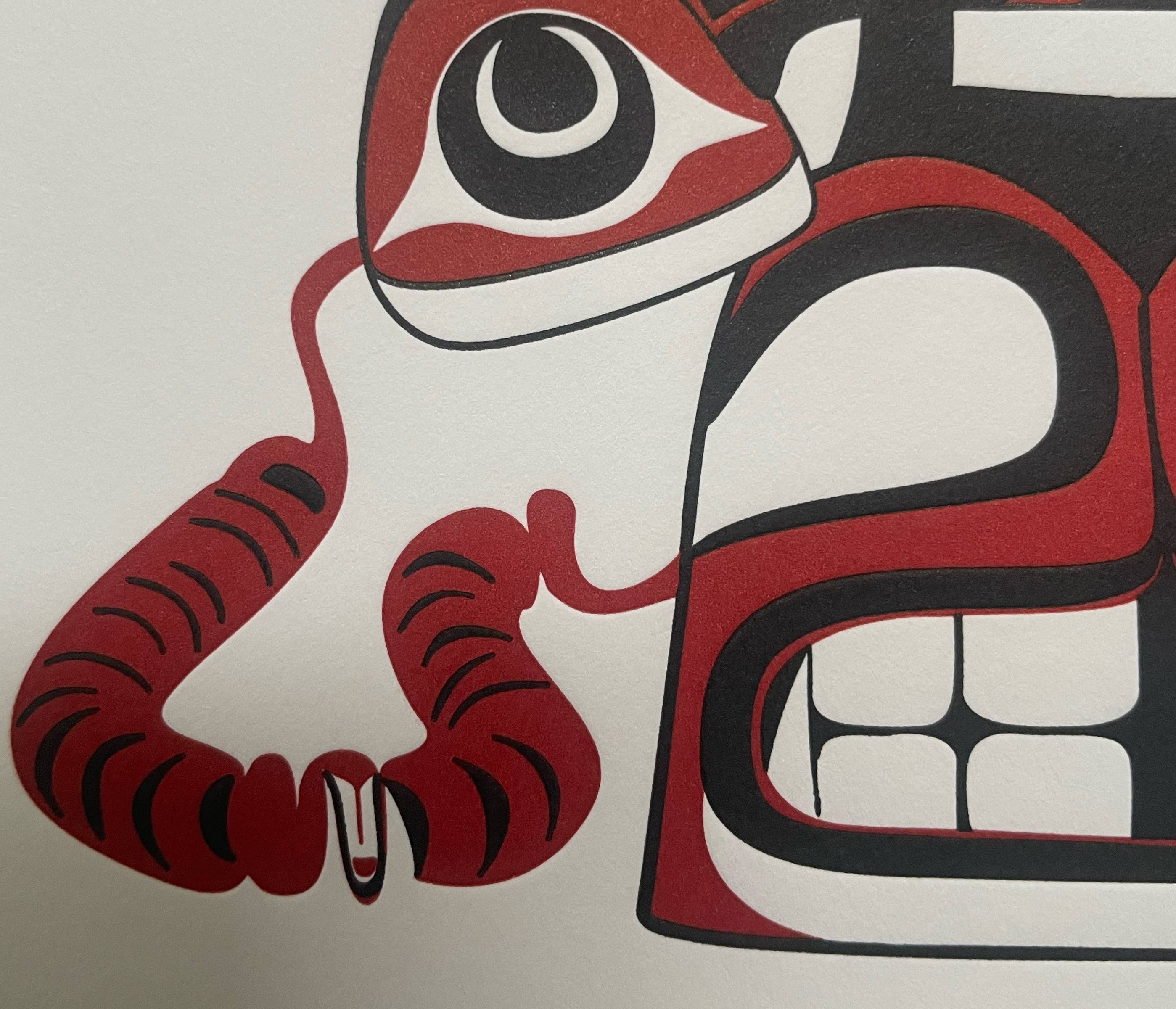 PNW Native American Rotary Telephone 5"x7" Letterpress Print