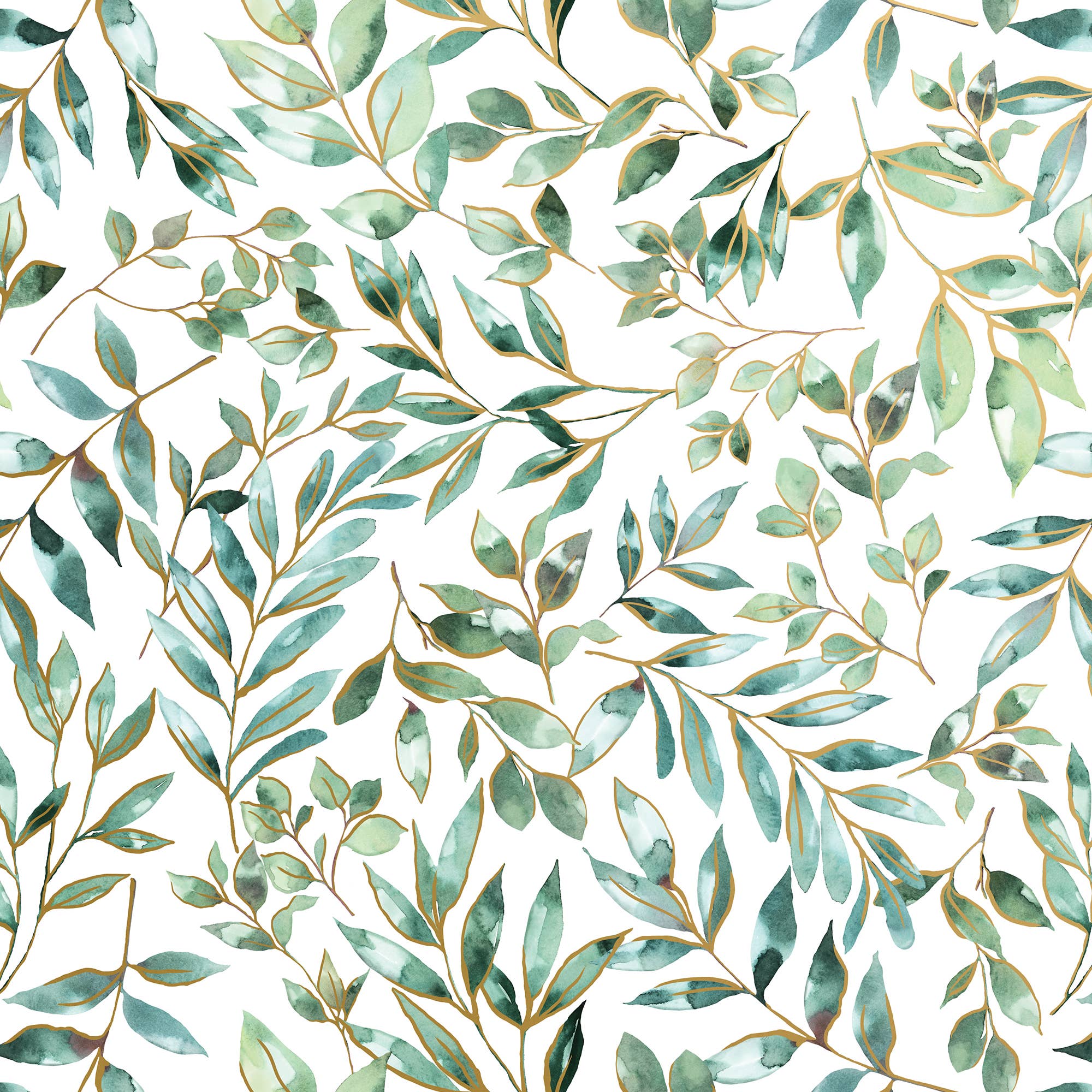 Elegant Leaves - Wrap - Rolls: 5' X 30"