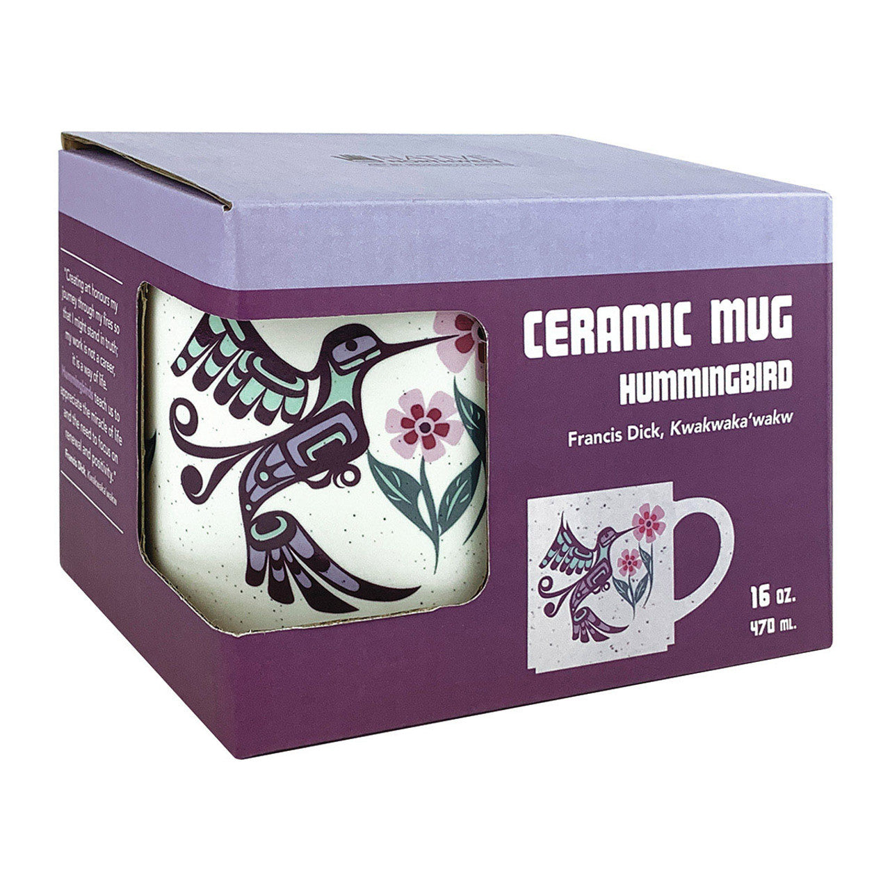 16 oz Hummingbird Ceramic Mug