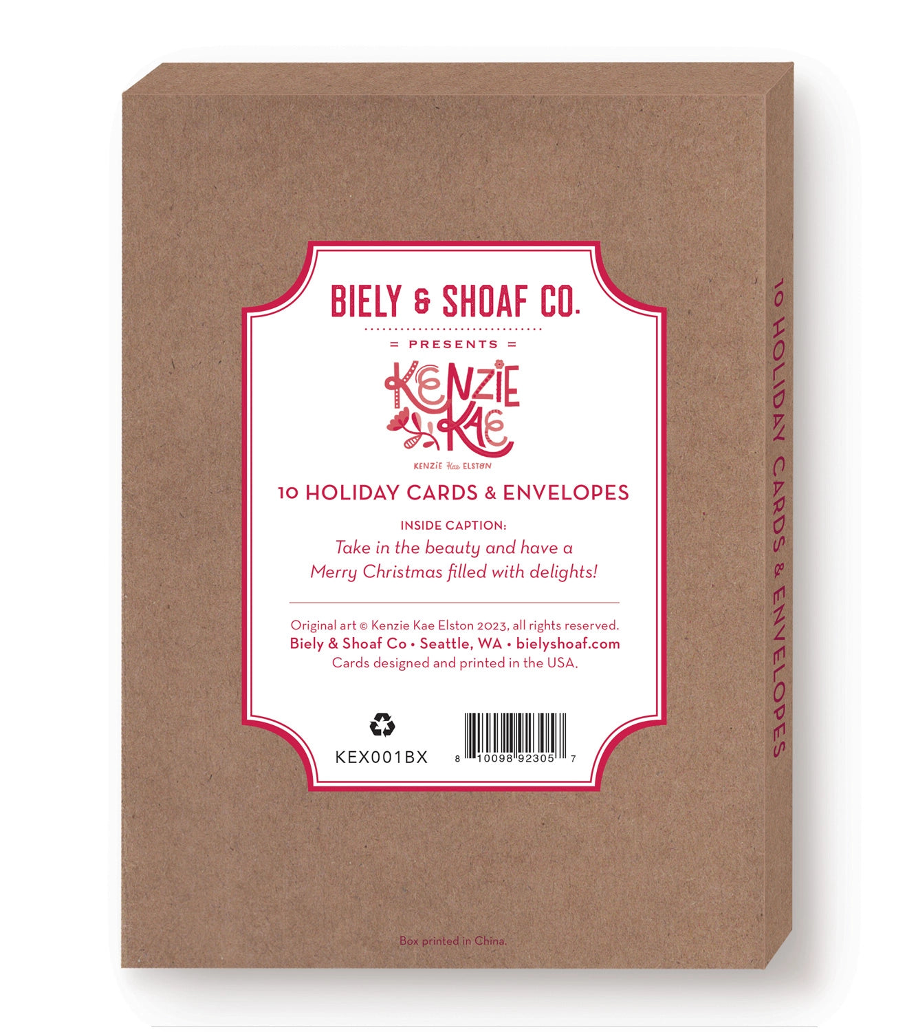 City Ice Skaters Boxed Holiday Cards - Set of 10