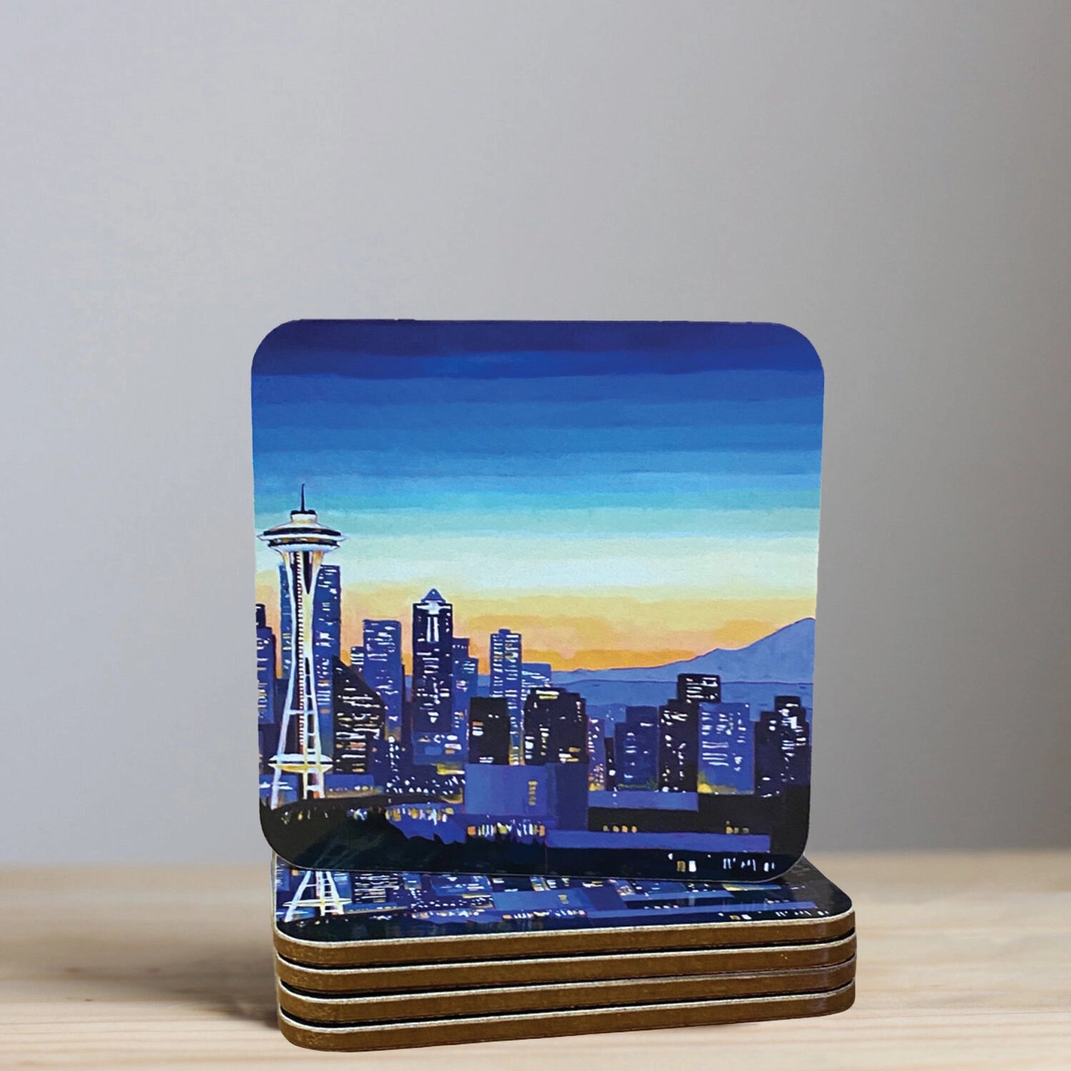 Space Needle & Mt Rainier Coaster