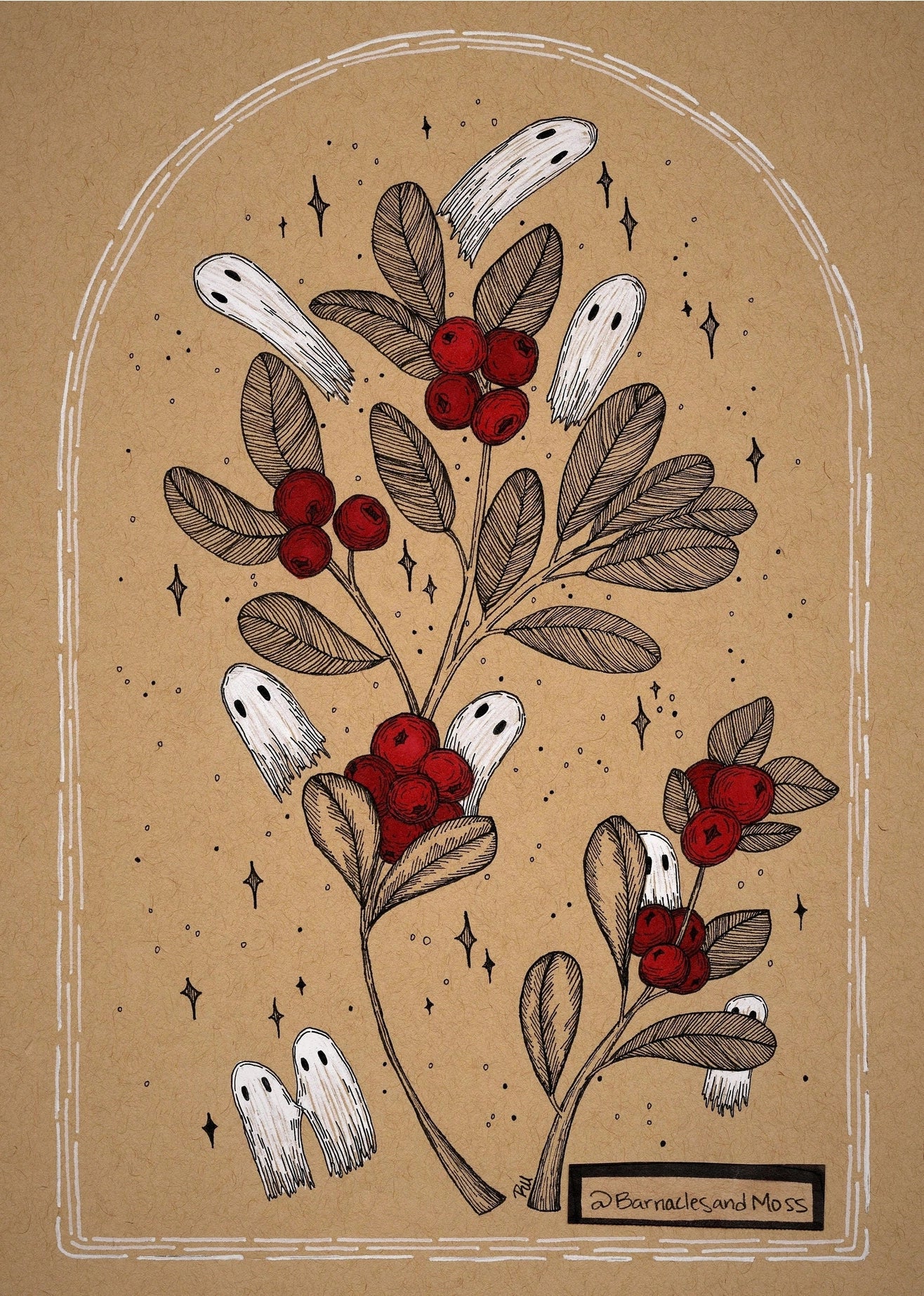 Haunted Cranberries Fine Art Print